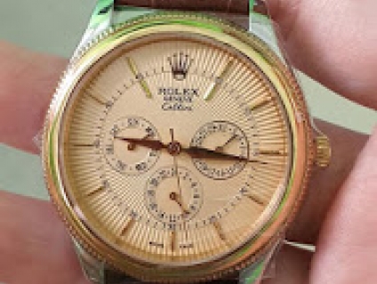 Đồng hồ nam dây da tạo cảm giác nhẹ nhàng, cổ điển cho người đeo