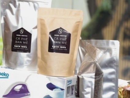 Cà phê daklak home coffee mộc loại túi 500g