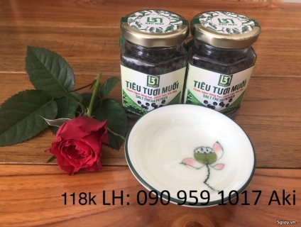 Tiêu tươi muối Bầu Mây - 59k/hũ