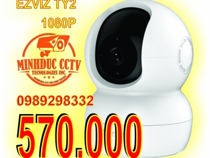 Camera Wifi 2MP EZVIZ TY2 quay quét thông minh