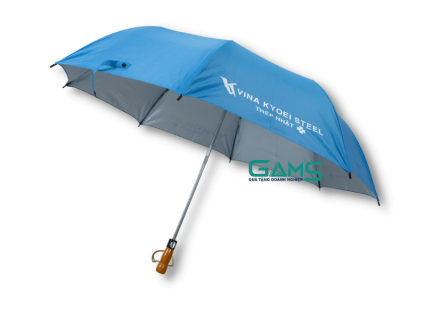 DÙ GẤP 2 CÁN GỖ in logo - Quà tặng khách hàng ý nghĩa