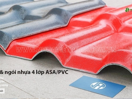 NGÓI NHỰA 4 LỚP ASA/ PVC NHỰA VIỆT PHÁP