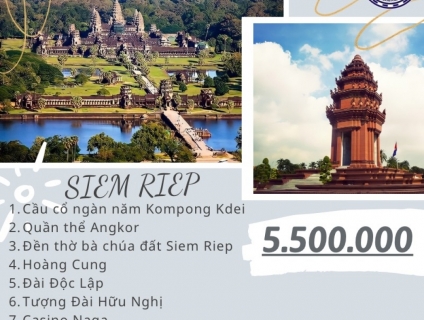CAMPUCHIA 4 NGÀY 3 ĐÊM - 5.500.000
