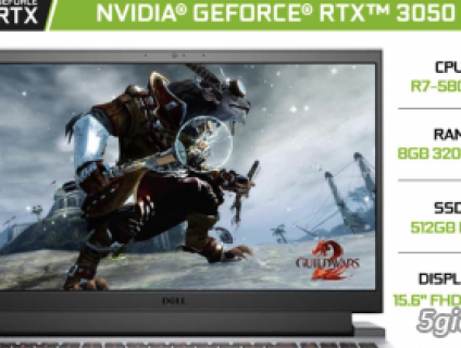 Laptop Dell G15 5515 70266674 R7-5800H 8GB 512GB RTX3050 15.6'120Hz W1