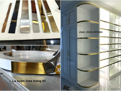 Lập là inox - Nẹp La inox trang trí - Nẹp chỉ inox