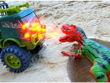 Đồ chơi ô tô, xe cẩu, khủng long