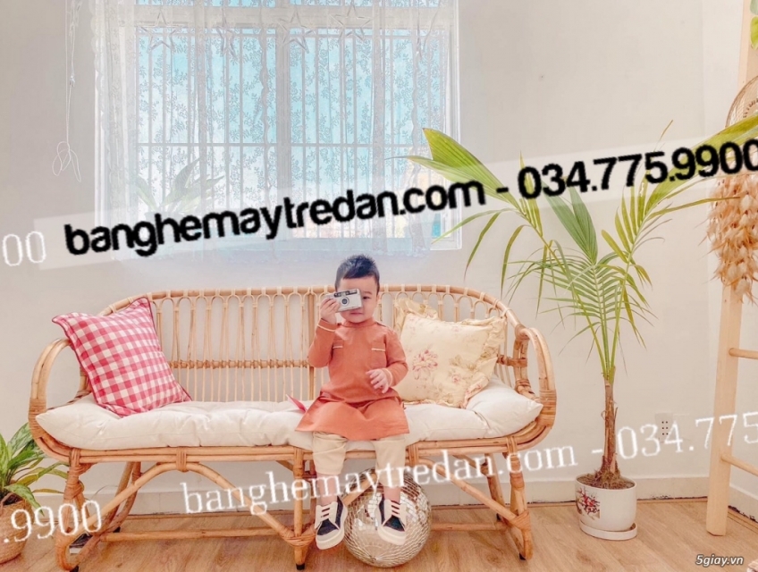 Băng ghế mây tự nhiên đẹp