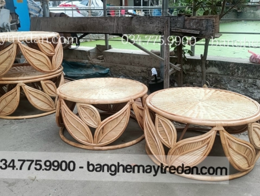 Bàn sofa song mây tự nhiên