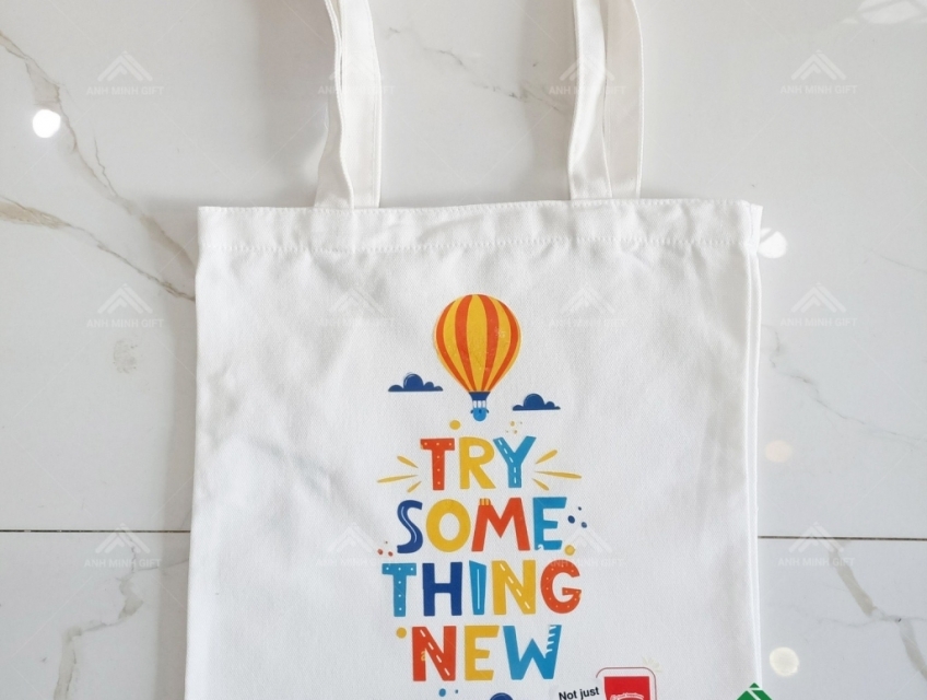 Túi vải Canvas in logo, slogan giá sỉ