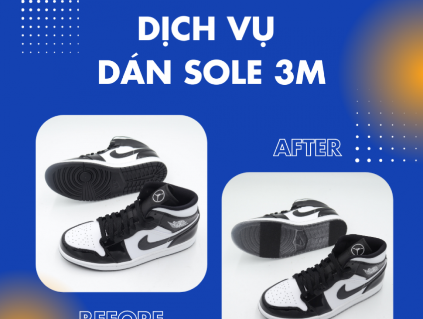Dịch vụ dán sole 3M cho giày