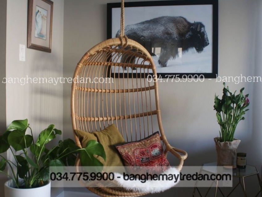 Xích đu mây hiện đại