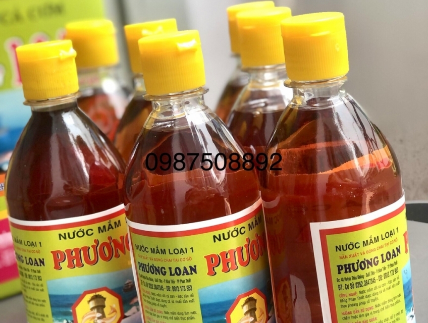 Nước mắm cá cơm không vị mặn chát 1 thùng 6 chai/ chai 500ml
