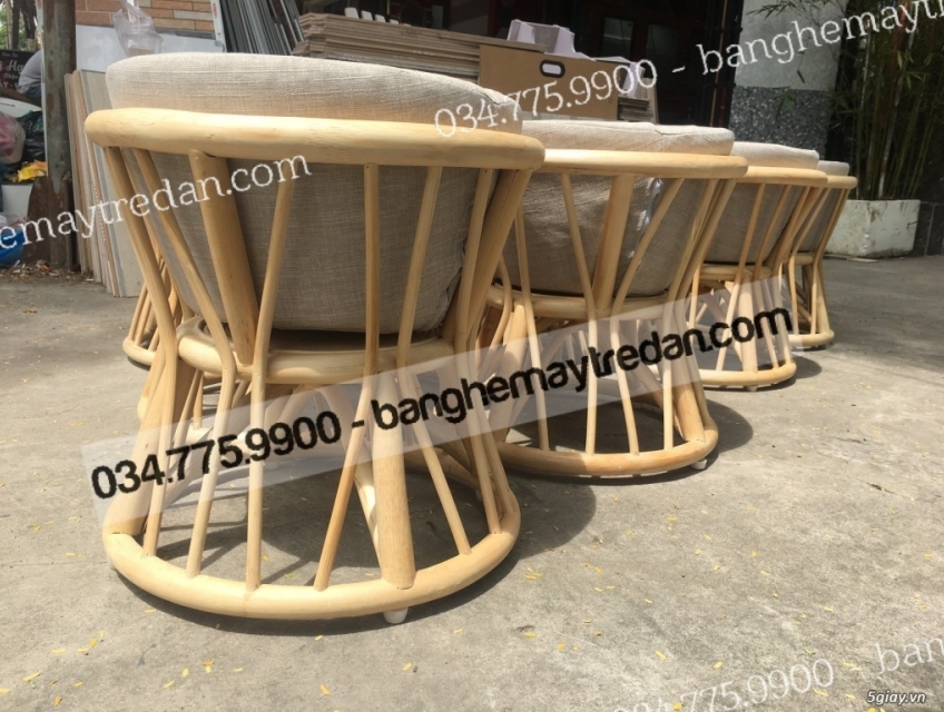 Ghế đôn mây tự nhiên