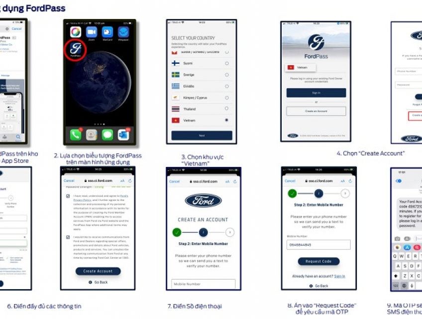 Hướng dẫn sử dụng ứng dụng FordPass