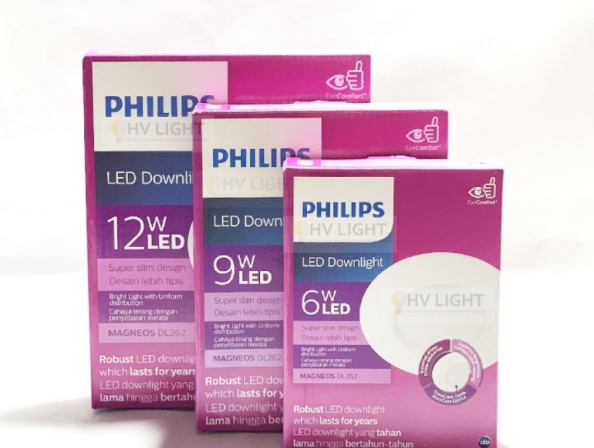 Đèn LED âm trần siêu mỏng 9W D125 DL262 PHILIPS