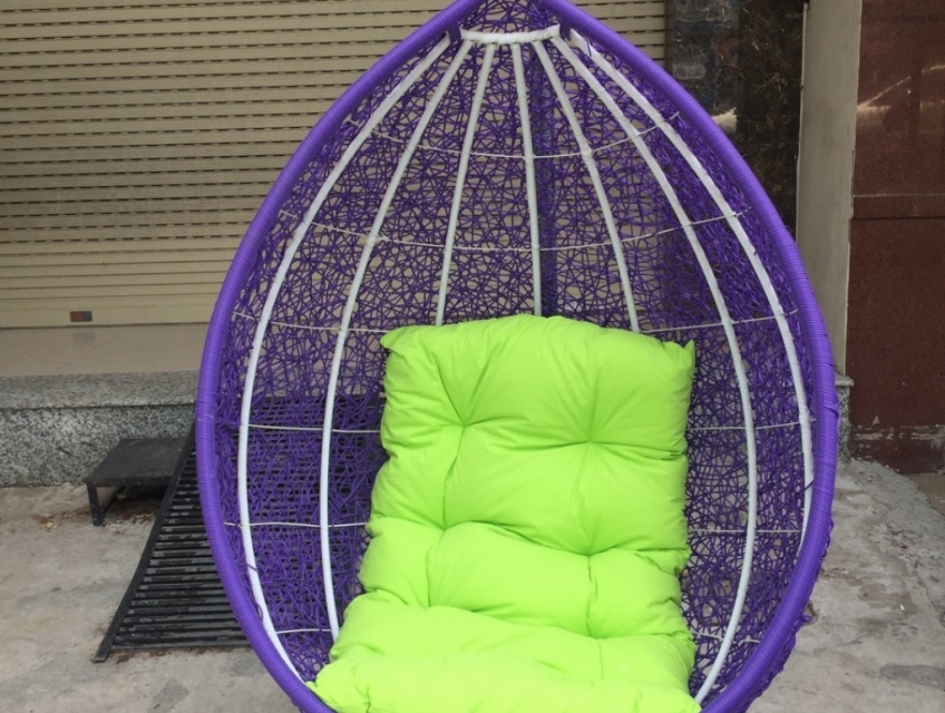 Ghế đu treo màu tím đẹp