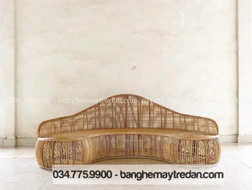 Sofa sảnh chờ bằng mây hiện đại