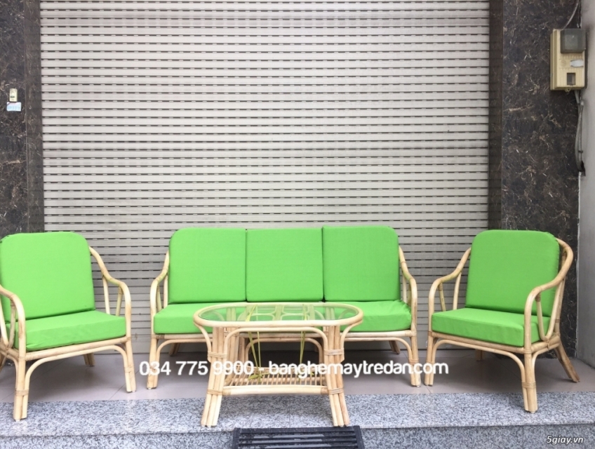 Bàn ghế mây tự nhiên phòng khách