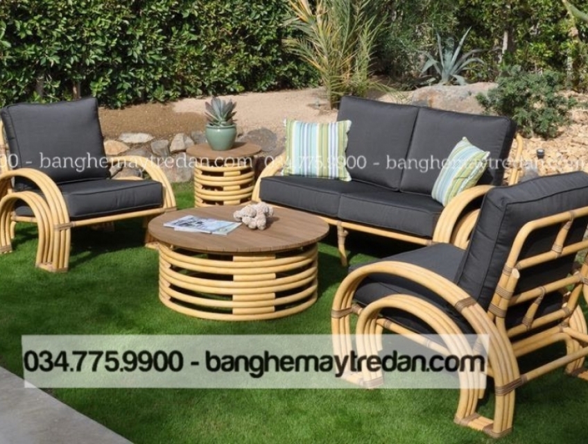 Bộ bàn ghế mây hiện đại