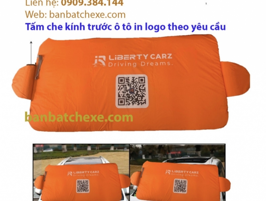 Bạt che nắng của kính xe ô tô in logo