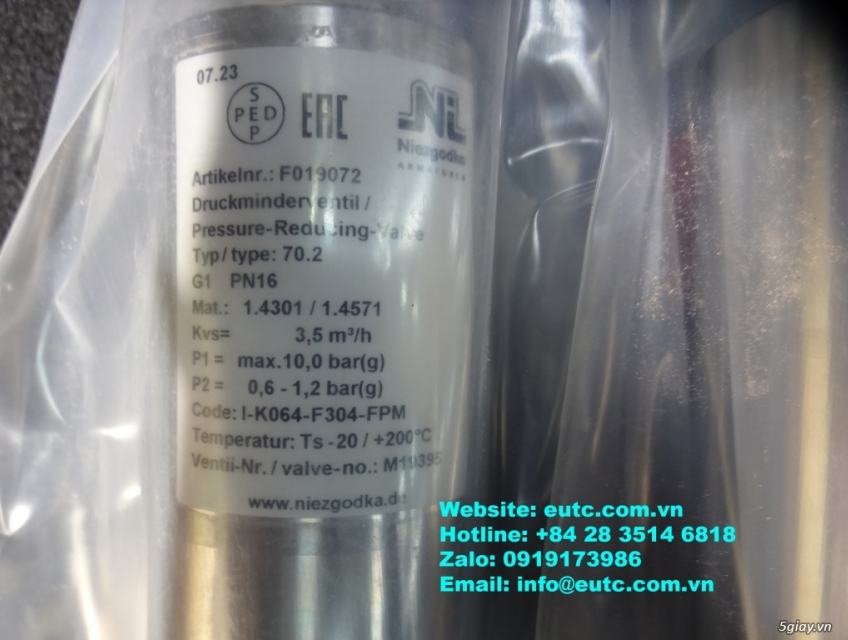 Van giảm áp Niezgodka