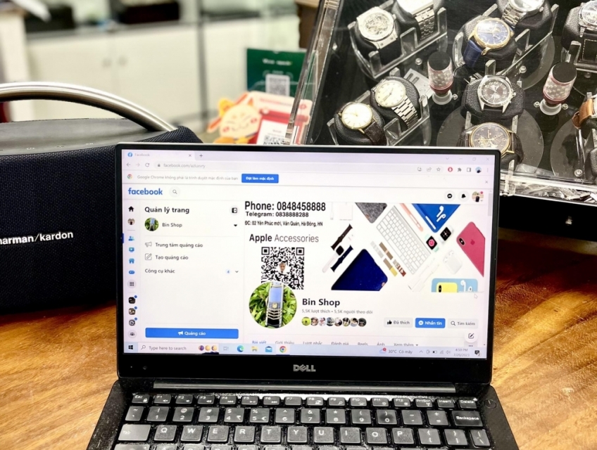 Máy tính Dell Inc XPS 13 9350 CPU I5 6200U , RAM 8GB, SSD 256GB