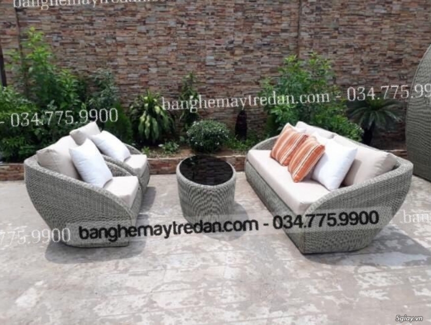 Sofa, salon mây nhựa ngoài trời cao cấp