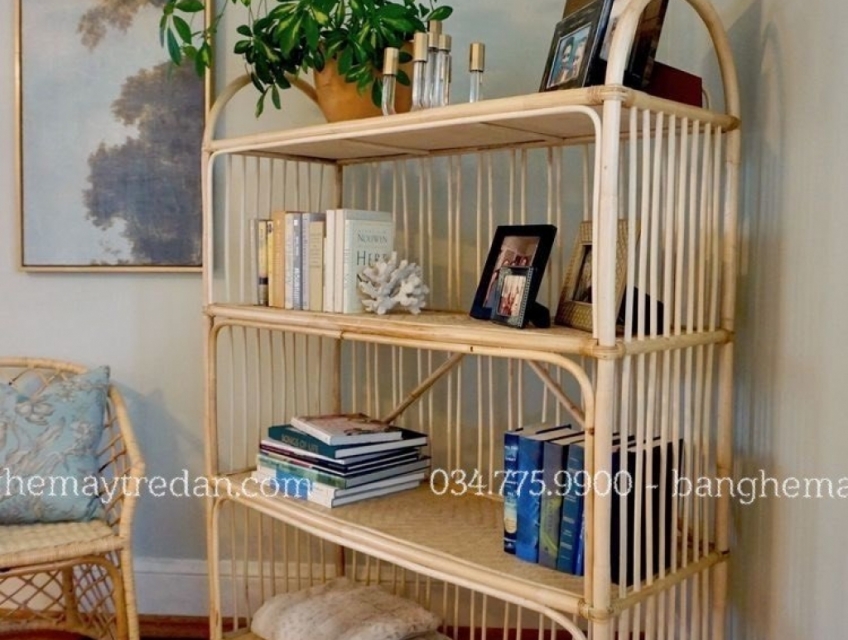 Kệ mây 4 tầng tiện dụng