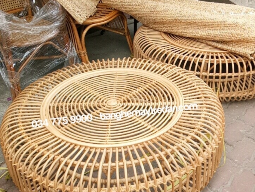 Bàn mây phòng khách hiện đại