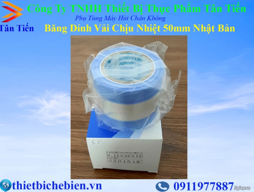 Băng dính vải chịu nhiệt 50mm Nhật Bản