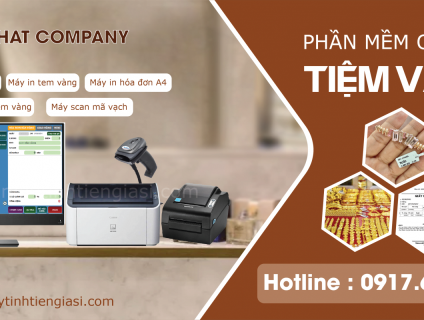 Phần mềm quản lý tiệm vàng giá rẻ : 0917.66.4444