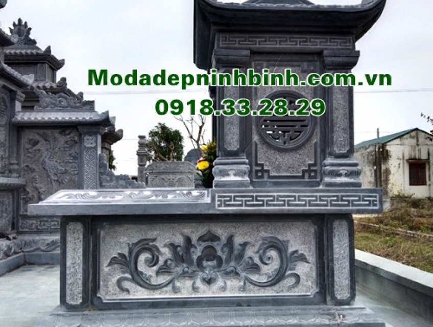 Mẫu mộ đá một mái đẹp giá tốt bán tại Hà Nội