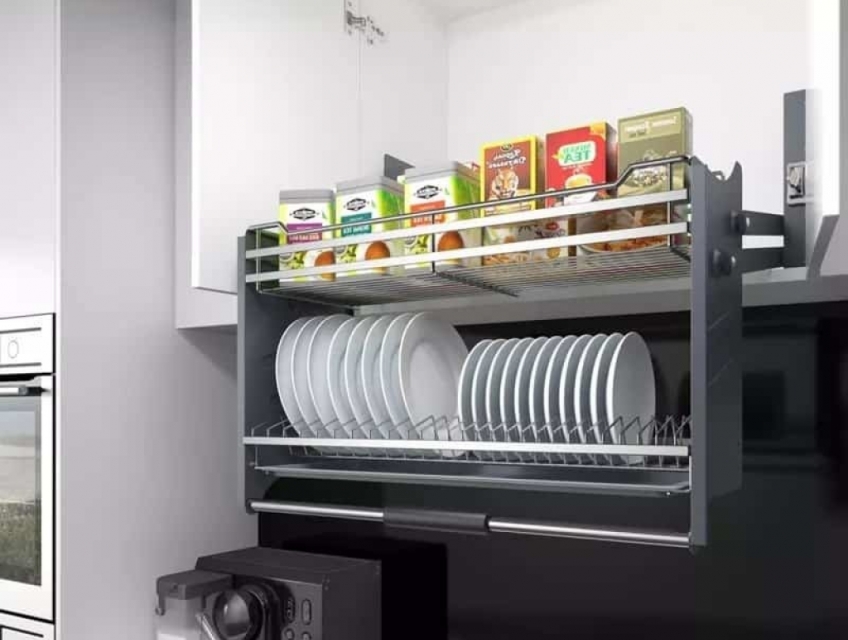 Giải phóng không gian bếp chật hẹp với Giá bát nâng hạ thông minh