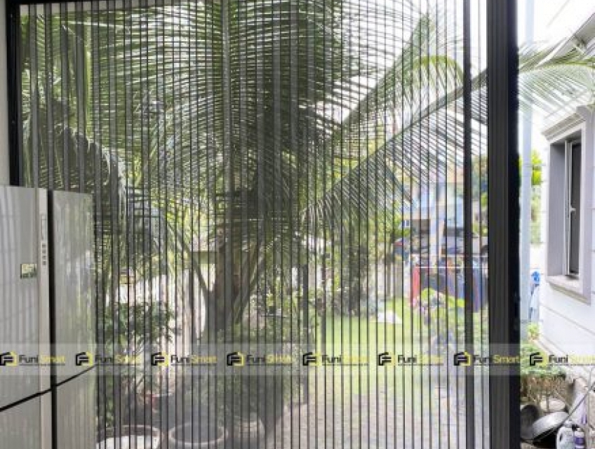 Cửa Lưới Xếp Lá Nhôm- Chống muỗi,chống trộm an toàn hiệu quả