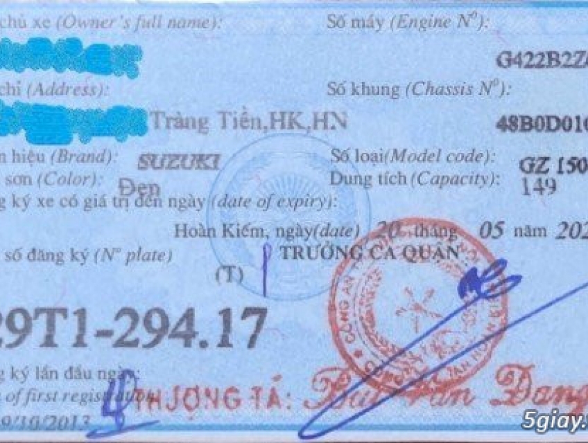 Bán xe Suzuki GZ-150A, nguyên bản - xe cũ, sản xuất năm 2013 giá 36 tr