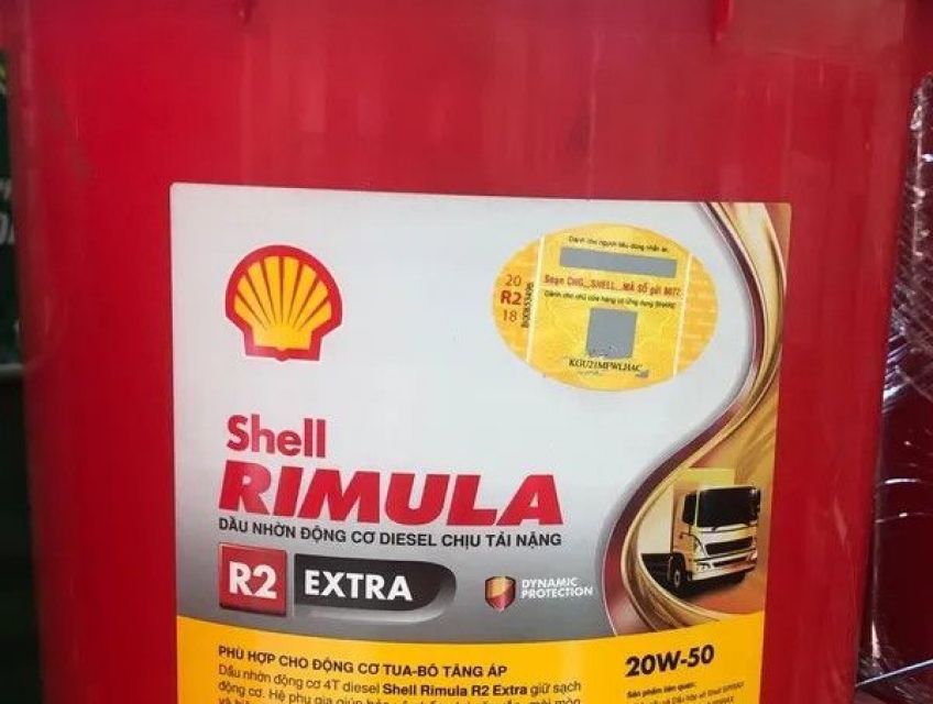 Dầu nhớt động cơ Shell Rimula R2 Extra 20W50 chính hãng, Giá tốt.