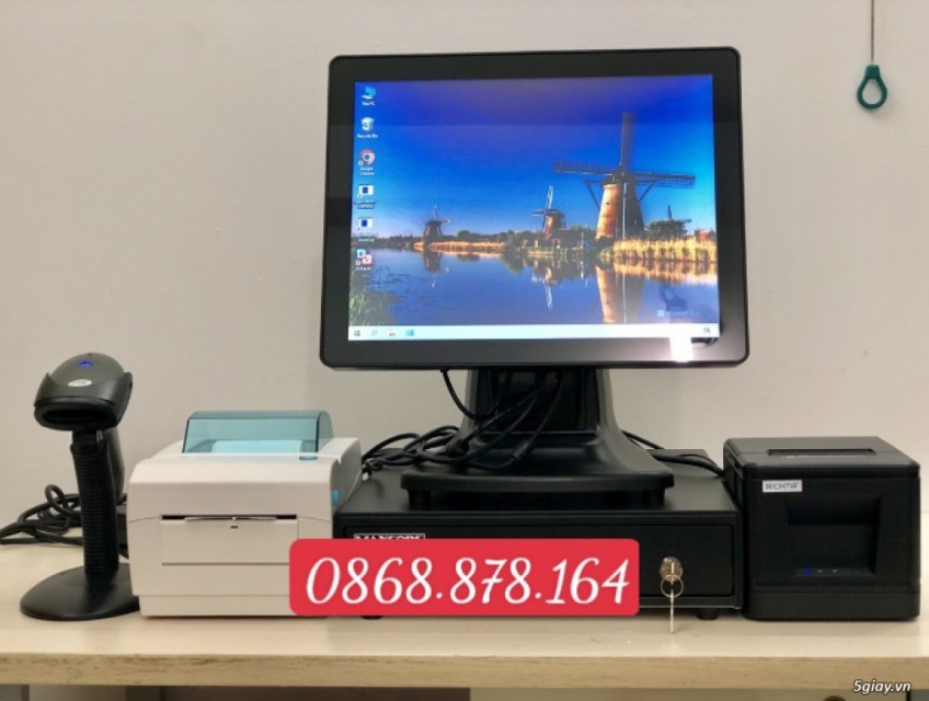 Trọn Bộ Máy Tính Tiền Cảm Ứng Cho Tạp Hóa -Siêu thị 0868.878.164