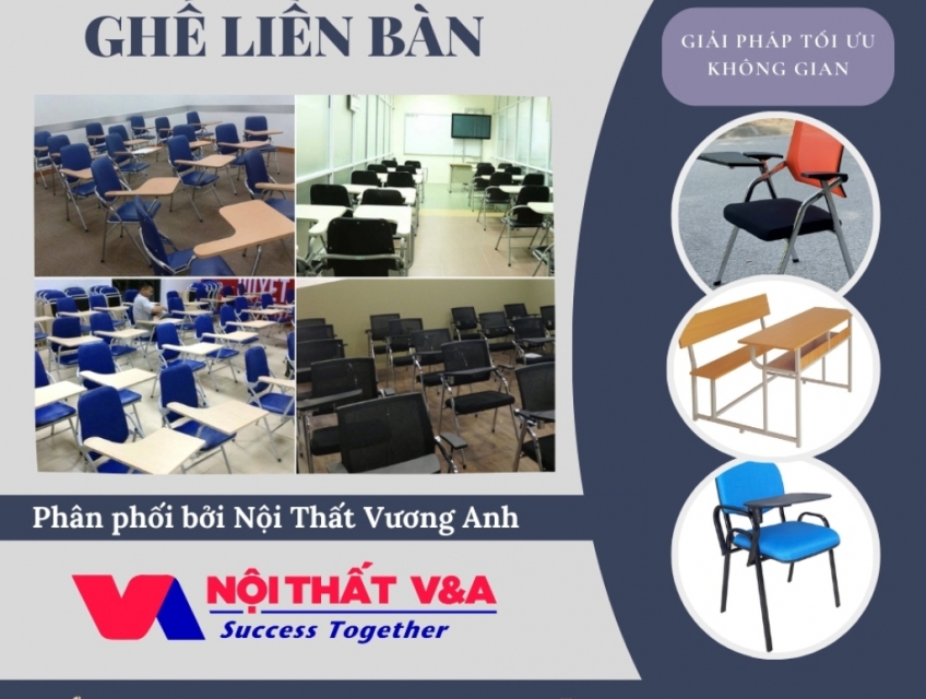 Đại lý cung cấp ghế liền bàn Hòa Phát tại Hồ Chí Minh