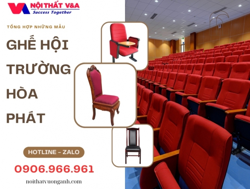 Cung cấp ghế hội trường Hòa Phát tại HCM