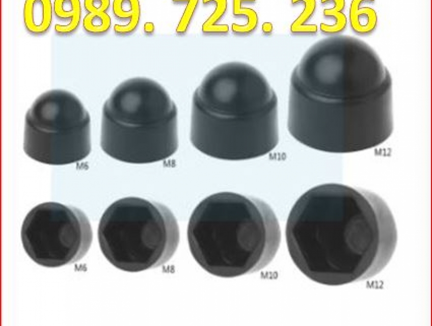 Đầu chụp bu lông, nắp chụp bulong, nắp chụp ốc lục giác giá rẻ.