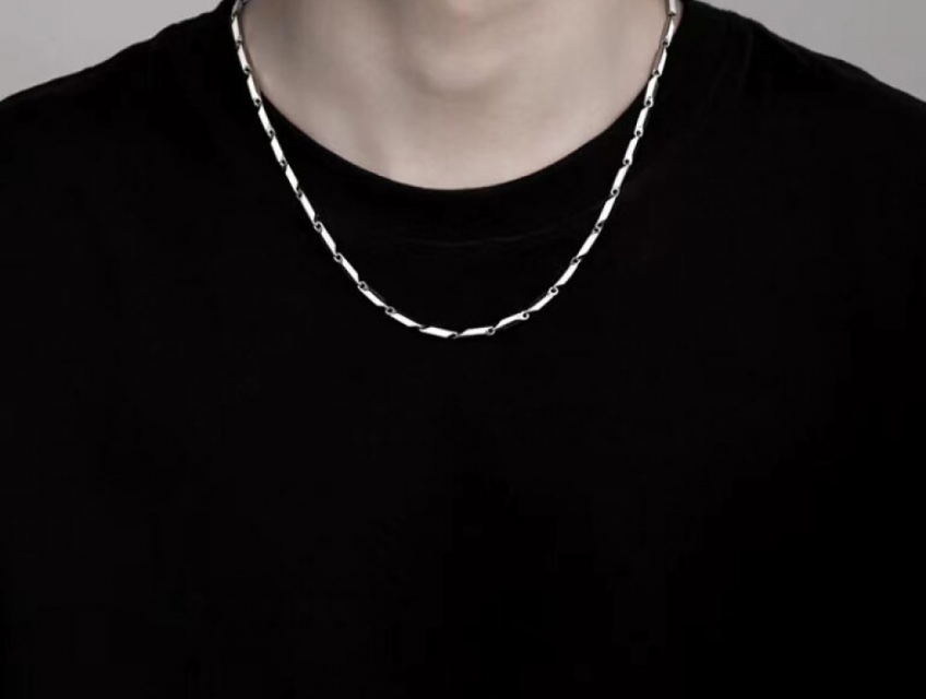 Dây Chuyền Nam Vòng Cổ Xích Trơn Thời Trang Tavi Studio Nam Unisex Bạc