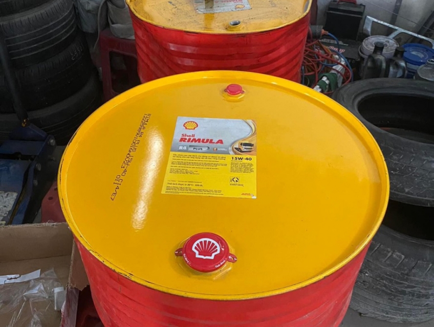 Bán Dầu nhớt Shell Rimula R4X 15W40 209l chính hãng, Giá Tốt Nhất.