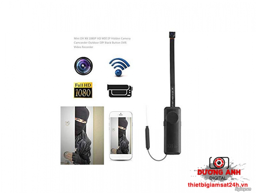 Camera giấu kín tại Quảng Nam, camera mini tích hợp mic ghi âm
