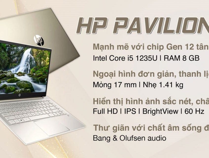 HP Pavilion 14-dv2075TU: Core i5 Gen12/8G/512G/14in FHD IPS/còn BH 6th