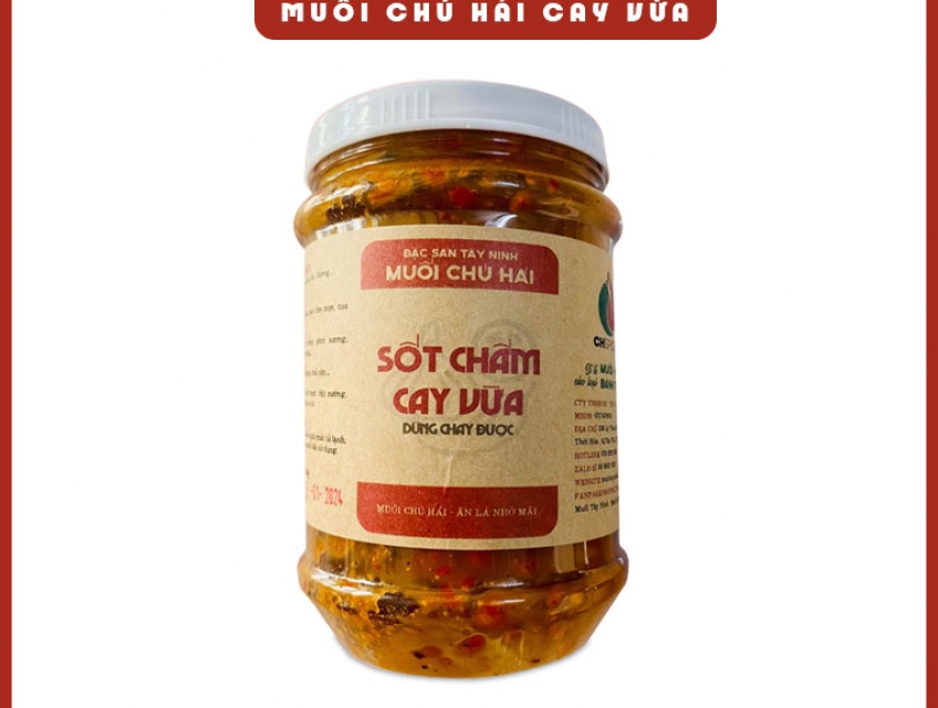 Muối Sốt Chú Hải Loại Cay Vừa - Muối Sốt Chấm Hải Sản Bánh Tráng