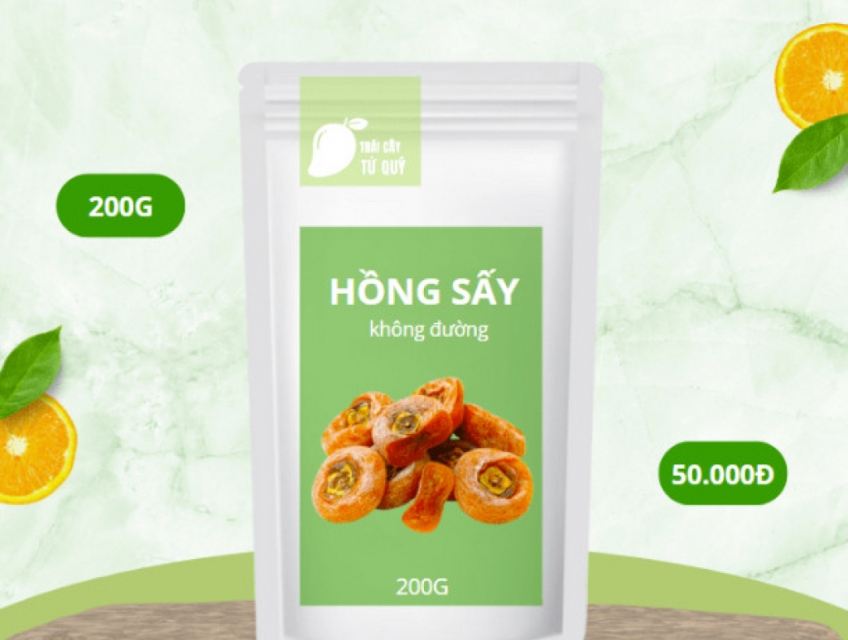 Dinh dưỡng của hồng sấy dẻo