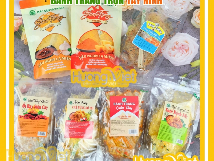 Bánh tráng trộn Sate tỏi