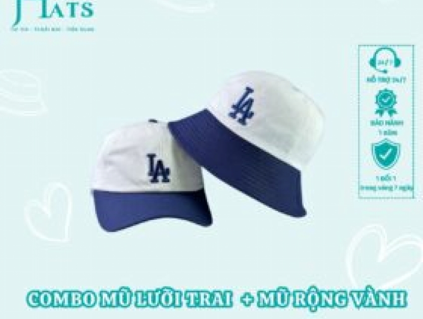 Combo Mũ Lưỡi Trai Và Mũ Rộng Vành