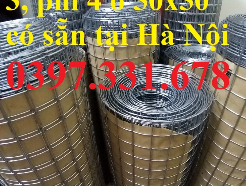 Lưới thép hàn mạ kẽm 3ly ô 35x35mm hàng sẵn kho
