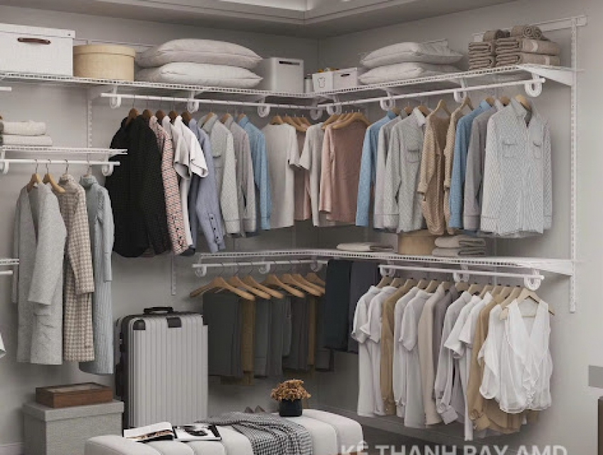 Trước khi cưới – set góc sống chung tinh gọn, tiện nghi cùng bộ kệ AMD